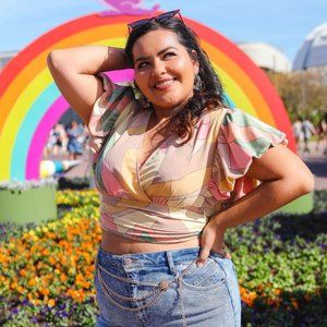 LOVE IS ABSTRACT TOP